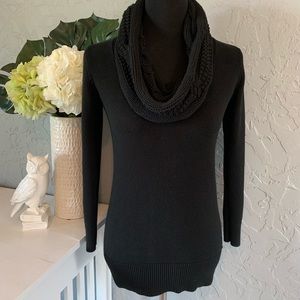 ✨SOLD✨ Cowl Neck Black XS Knitted Sweater